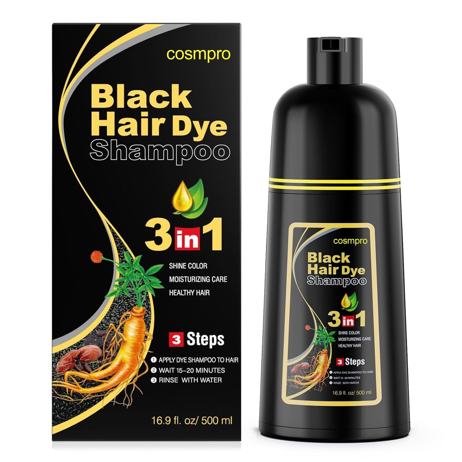 Black hair dye